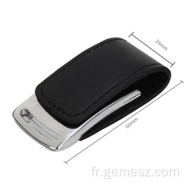 Emboss LOGO Cuir Clé USB USB 3.0 2.0